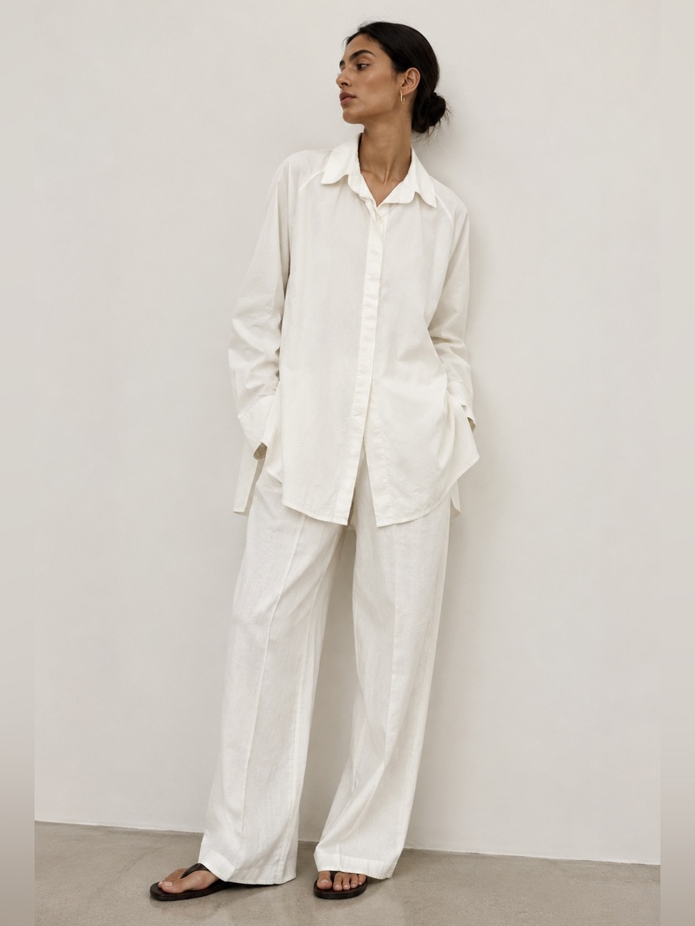 Sercoserco Oversized White Shirt Dress / Coat – Estimated 2X